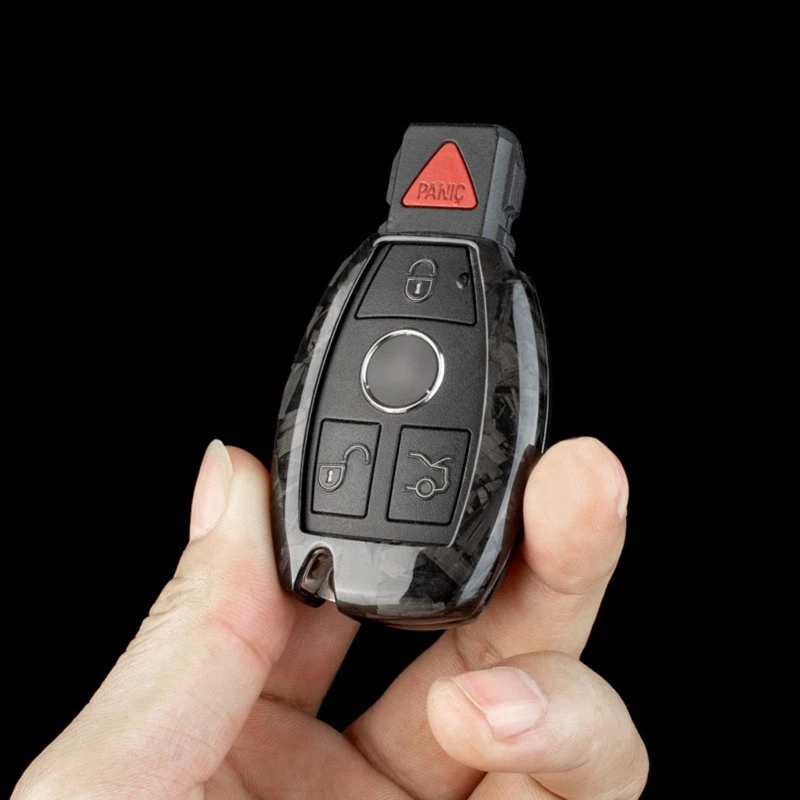 Верхний чехол-брелок из углеродного волокна Smart для Mercedes-Benz CLA GLA GE чехол-брелок - Изображение 2 из 4