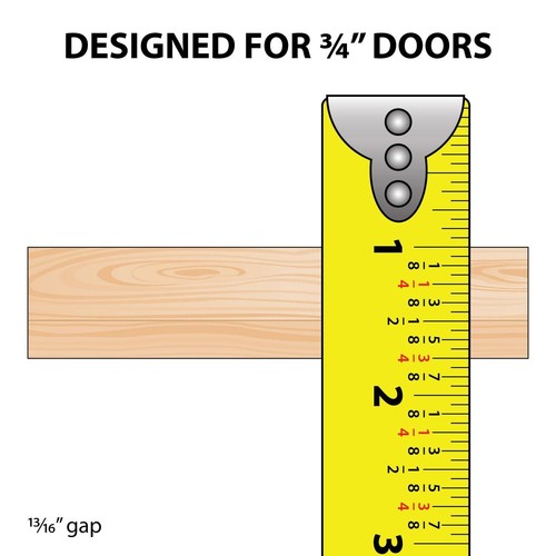 4 Ft. Long Black Plastic Sliding Door Track Set for 3/4" Thick Panels (Pack o... - Picture 3 of 7