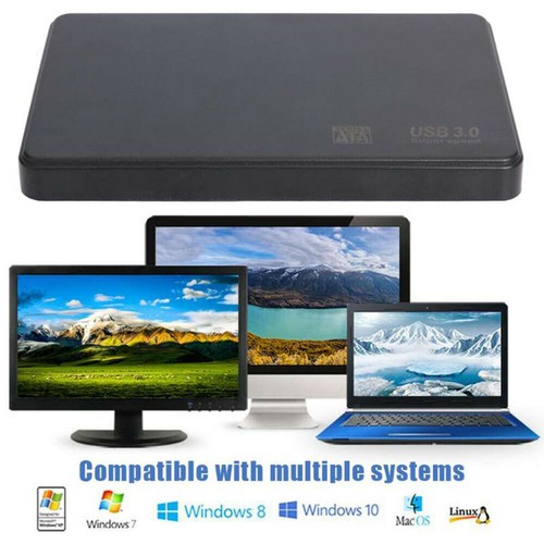 USB 3.0 Portable External Hard Drive Ultra Box SATA Storage Devices Case g - Picture 7 of 9