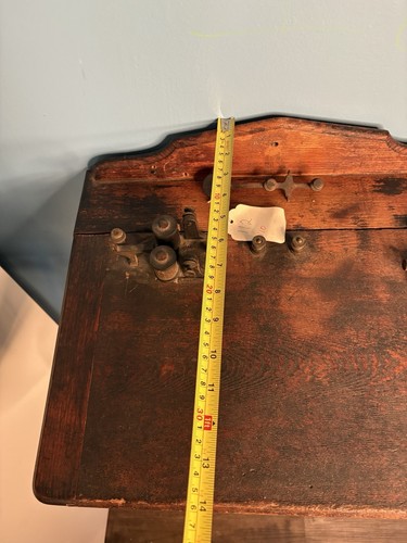 New York Telegraph Operator Key On Slant-top Desk - Photo 2/11