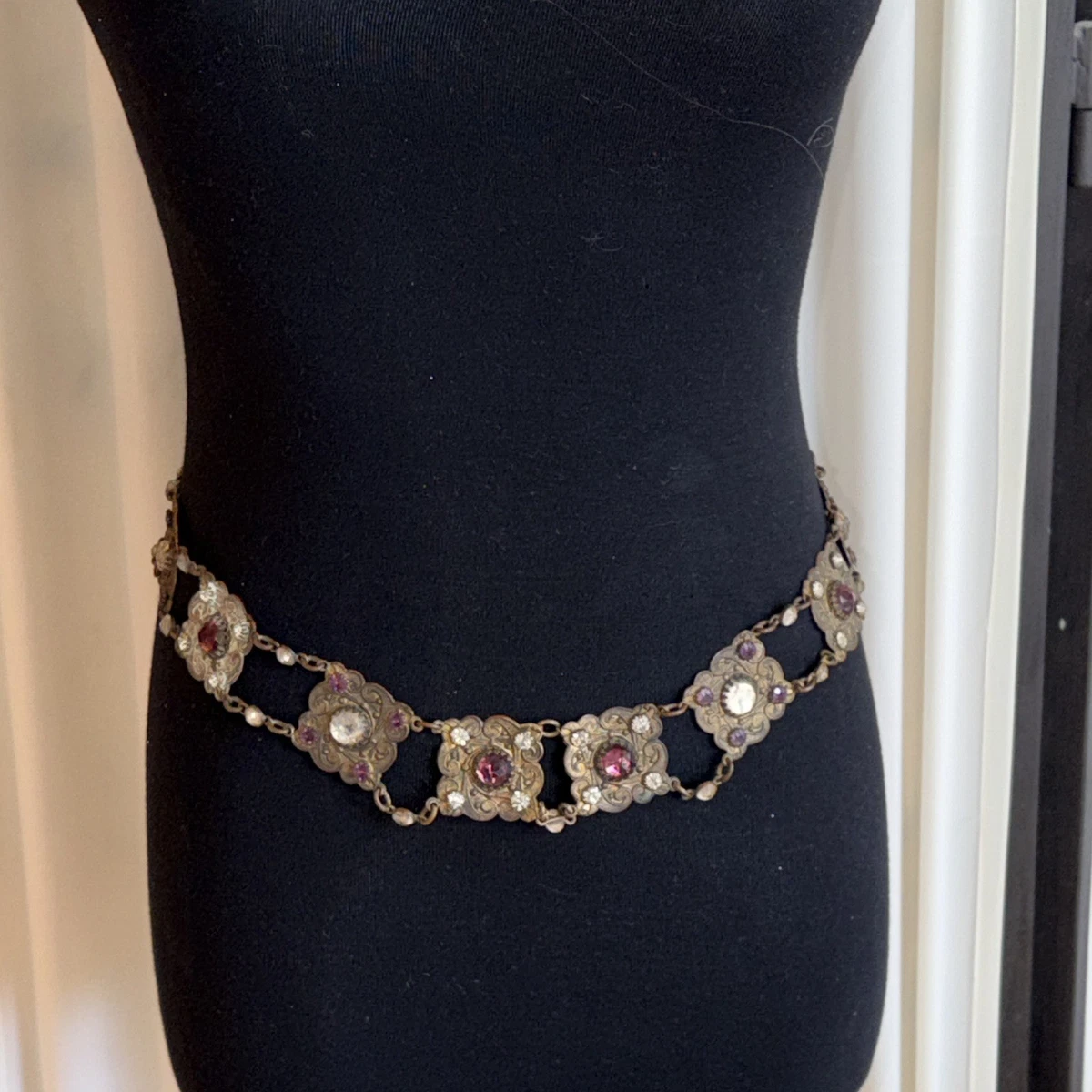 Flower Gold One Size Belts for Women for sale | eBay display picture 3