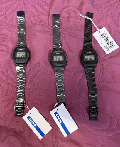 3x CASIO B640W 3294 Armbanduhr schwarz - LESEN