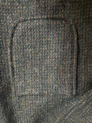 Vtg Woolrich Wool Blazer Coat Gray Multi Color Women's Sz L USA Made - Picture 7 of 12