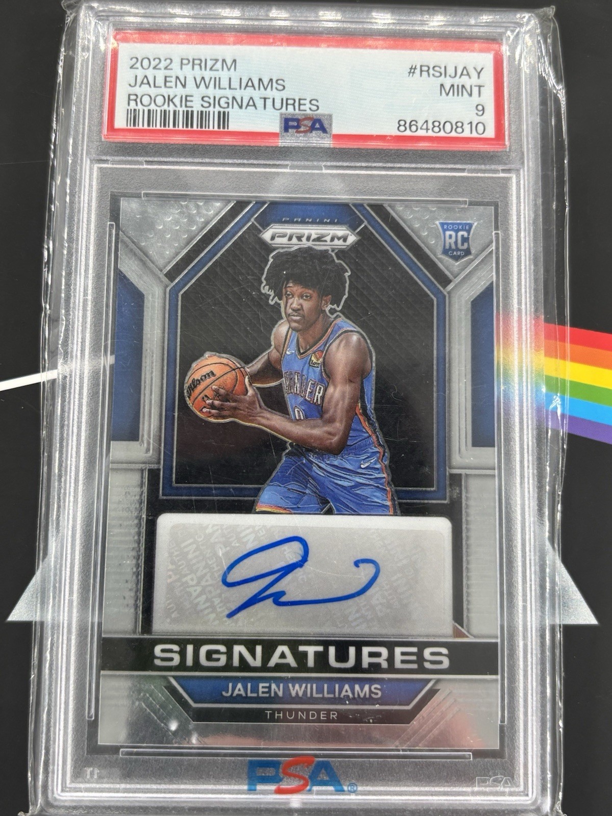 2022 Prizm - Jalen Williams - Rookie Signatures - Mint PSA 9