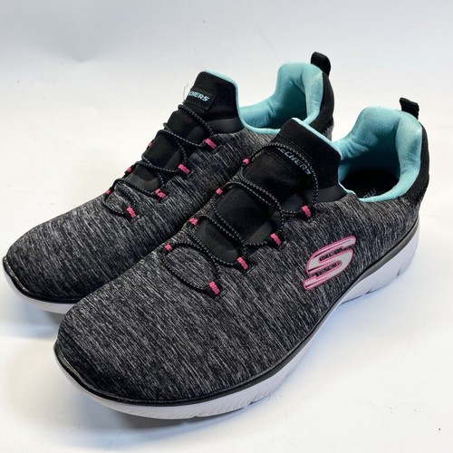 Skechers Shoes Womens 9 Black Summit Quick Getaway 12983 Casual Sneakers - Picture 2 of 9