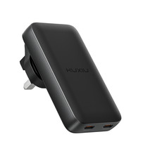 65W GaN USB C Charger 2 Port Flat USB Wall Charger flodable Plug for Travel
