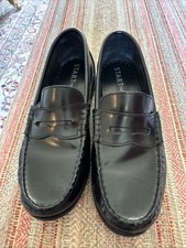 Startrite Black Leather Slip-on Loafers Size 4.5 F  