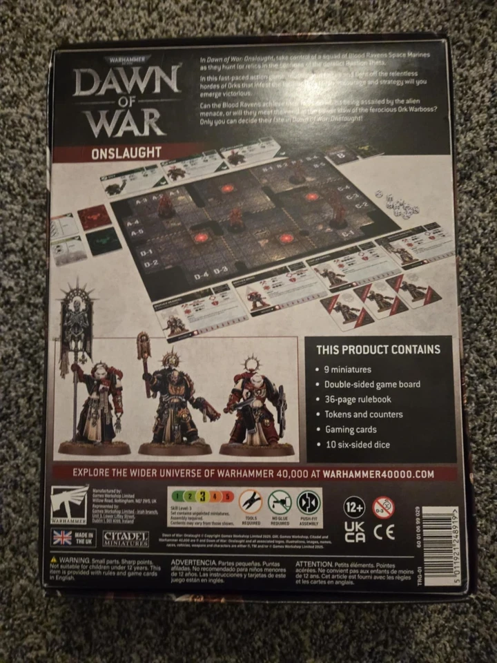 Warhammer Dawn of War Onslaught Juego de Mesa SELLADO Honorable Capítulo Judicar 40k Foto 3 de 4
