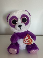 TY Beanie Babies Boo Boos Animal Plush Soft Toy BOOM BOOM THE PANDA BEAR 6" VGC
