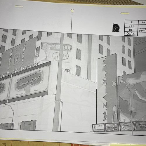 THE AVENGERS ASSEMBLE Animation Art Cels Layout Marvel Comics HYPERION M108 - Picture 4 of 14