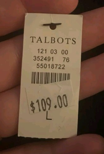 Nuevo con etiquetas Suéter Talbots Para Mujer Talla L 100% Lana Merino Negro Manga Larga - Imagen 5 de 5