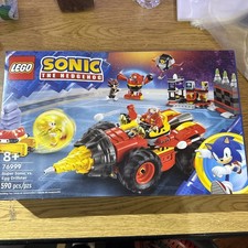 NEW LEGO Sonic Super Sonic vs. Egg Drillster 76999 Set (590 pcs) box damaged