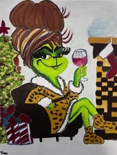 MARY'S Original Art 11x14 Canvas Contemporary Art, Modern Home, Museum Decor