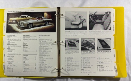 Carpeta guía del comprador de flota de concesionarios Pontiac 1974 -- ¡de colección!! - Imagen 10 de 21