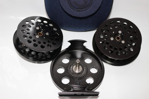 Ross Cimarron 3 Black with Spare Spool & Case Fly Reel Fishing - Picture 10 of 11
