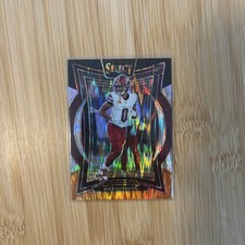 2024 Panini Select - Concourse Mike Sainristil #76 Blk & Orange Shock Prizm (RC)
