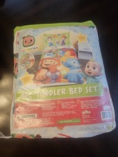 Cocomelon 4 Piece Toddler Bed Set Kids Baby Bedding Bedroom