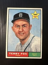 1961 TOPPS #459 TERRY FOX RC DETROIT TIGERS EX *Hot Corner Vintage* D