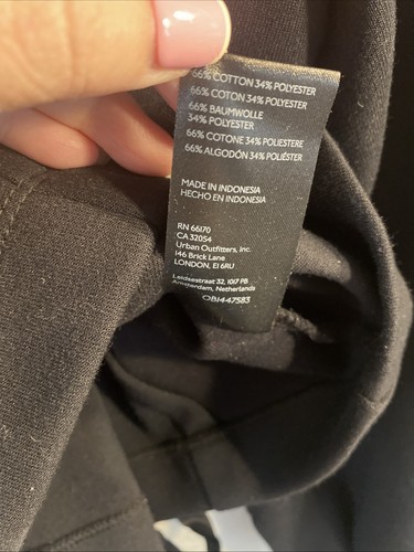 Anthropologie Maeve Medium Tie-Back Korsett Ponte Pullover schwarz Puffärmel - Bild 8 von 11