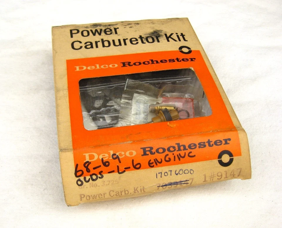 Kit de reparación de carburador de 6 cilindros Buick Special Skylark 1968-1969 NOS GM 250 69 Foto 2 de 3