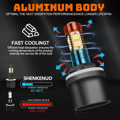 For Oldsmobile LSS 1996-1997 6X LED Headlight + Fog Light Bulbs Hi/Lo Beam Kit - Picture 12 of 19