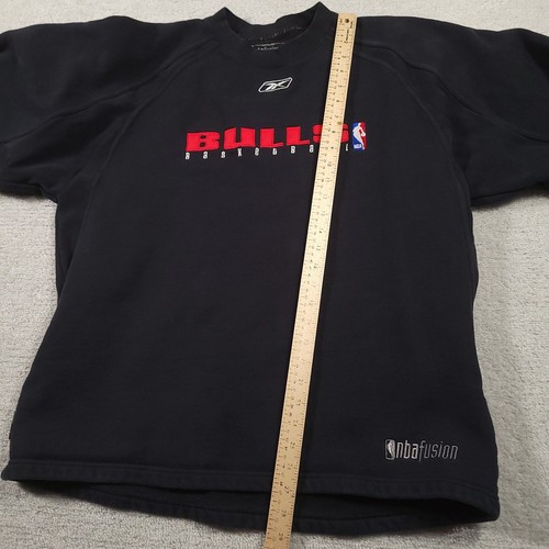 Reebok Chicago Bulls NBA Fusion schwarz Basketball Sweatshirt Herren Large Grunge - Bild 5 von 15