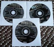 3 CDG KARAOKE DISCS SET MONSTER HITS FEMALE COUNTRY HITS CD G set cd lot