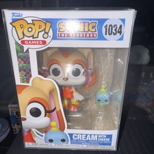Funko Pop! Vinilo: Sonic the Hedgehog - Crema con queso #1034 con protector