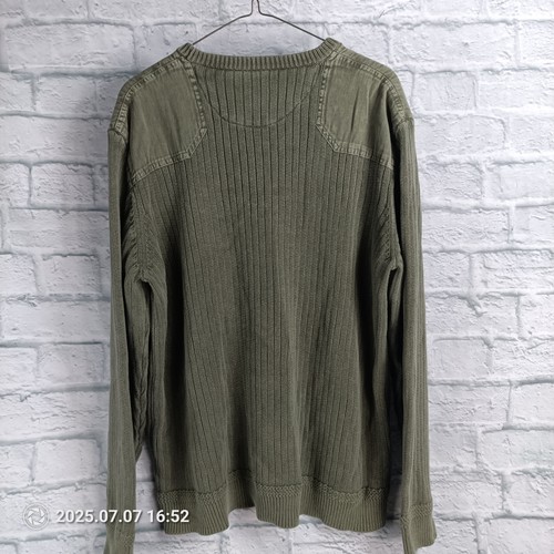 Suéter Orvis Para Hombres Grande Tejido Cuello Redondo Acanalado Pullover Pesca con Mosca Aire Libre - Imagen 4 de 8