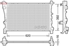 DENSO DRM09166 Kühler Wasserkühler Motorkühler für FIAT 500L (351, 352)