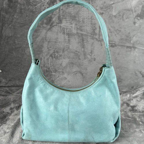 Hobo International Astrid Karibik blau weiches Leder Schultertasche Boho Y2K - Bild 8 von 14