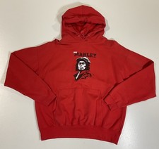 Vintage Bob Marley Hoodie Sz M Zion Rootswear Reggae Music Rasta Y2K