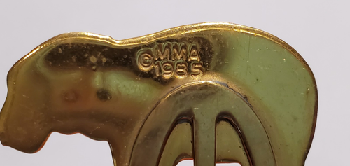 Metropolitan Museum Of Art MMA 1985 William The Hippo Bookmark Teal Goldtone - Picture 5 of 7