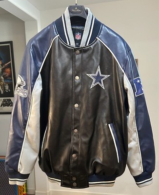 Vintage XL Dallas Cowboys Faux Varsity Leather Jacket G-III Apparel Group