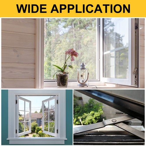 2Pcs 15 Inches Window Hinges, Stainless Steel Casement Window Stays, Silver - Picture 6 of 6