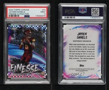 2024 Topps Chrome Finesse X-Fractor Jayden Daniels #F-3 PSA 9 MINT Rookie RC