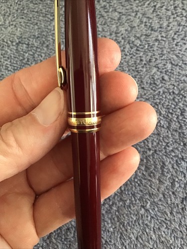 Montblanc Kugelschreiber Meisterstück weinrot Kugelschreiber Display Box braucht Tinte goldfarben - Bild 3 von 21
