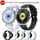 18mm Silikonowy pasek do zegarka Huawei GT6 41mm Miękki pasek Sport Bransoletka na rękę