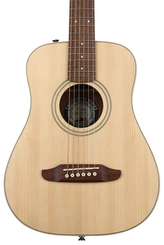 Fender Redondo Mini Acoustic Guitar, Natural w/Gig Bag