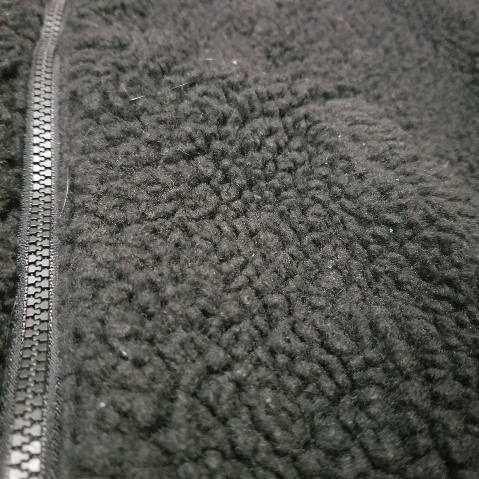 Nike Mujer Doble Swoosh Sherpa Cremallera Completa Talla Pequeña Negro/Blanco  Foto 2 de 4