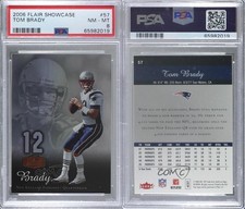 2006 Flair Showcase Tom Brady #57 PSA 8