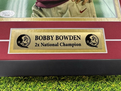 Bobby Bowden Signed 8x10 Photo Jsa Auto Custom Framed FSU Seminoles - Picture 3 of 4