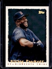 1995 Topps Kirby Puckett CyberStats (Spectralight) #319 Twins