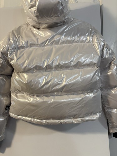 Aritzia The Super Puff Shorty Jacket Premium Down Puffer White Pearl - Picture 5 of 18