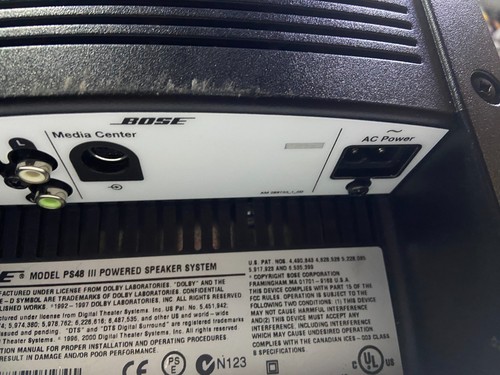 Bose Model PS48 III Powered Speaker System Subwoofer Only w/ power cord - Picture 6 of 10