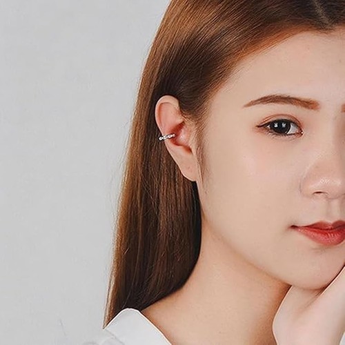 Fixura Ear Clips, Pierceless Ear Cuff, Thin Chunky Ear Cuffs Non Piercing - Picture 6 of 8