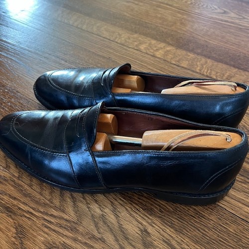 VTG Allen Edmonds Westchester Mens 13B Black Leather Penny Loafers 1607 - Picture 7 of 8