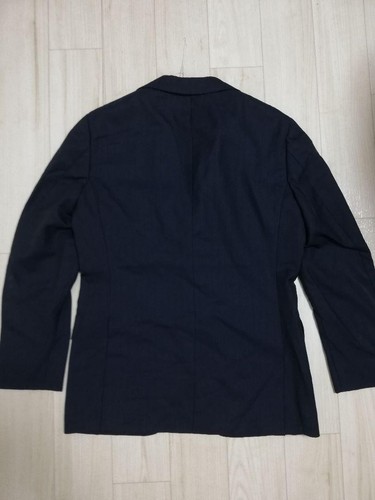 SHIPS by RING JACKET Ermenegildo Zegna Wool Blazer Size 50 Navy Shadow Stripe - Picture 2 of 7