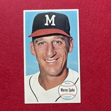 1964 WELL CENTERED Topps Giants Warren Spahn #31 Braves EXMT