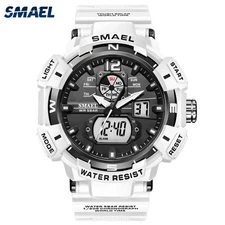 SMAEL Military Men Watch Fashion Sport Outdoor Wristwatch Male Digital Stopwatch